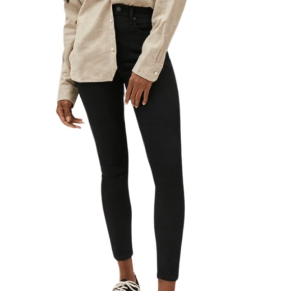 Everlane The Authentic Stretch High-Rise Skinny - Black Size 23 Tall